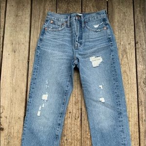 Madewell cropped straight jean
